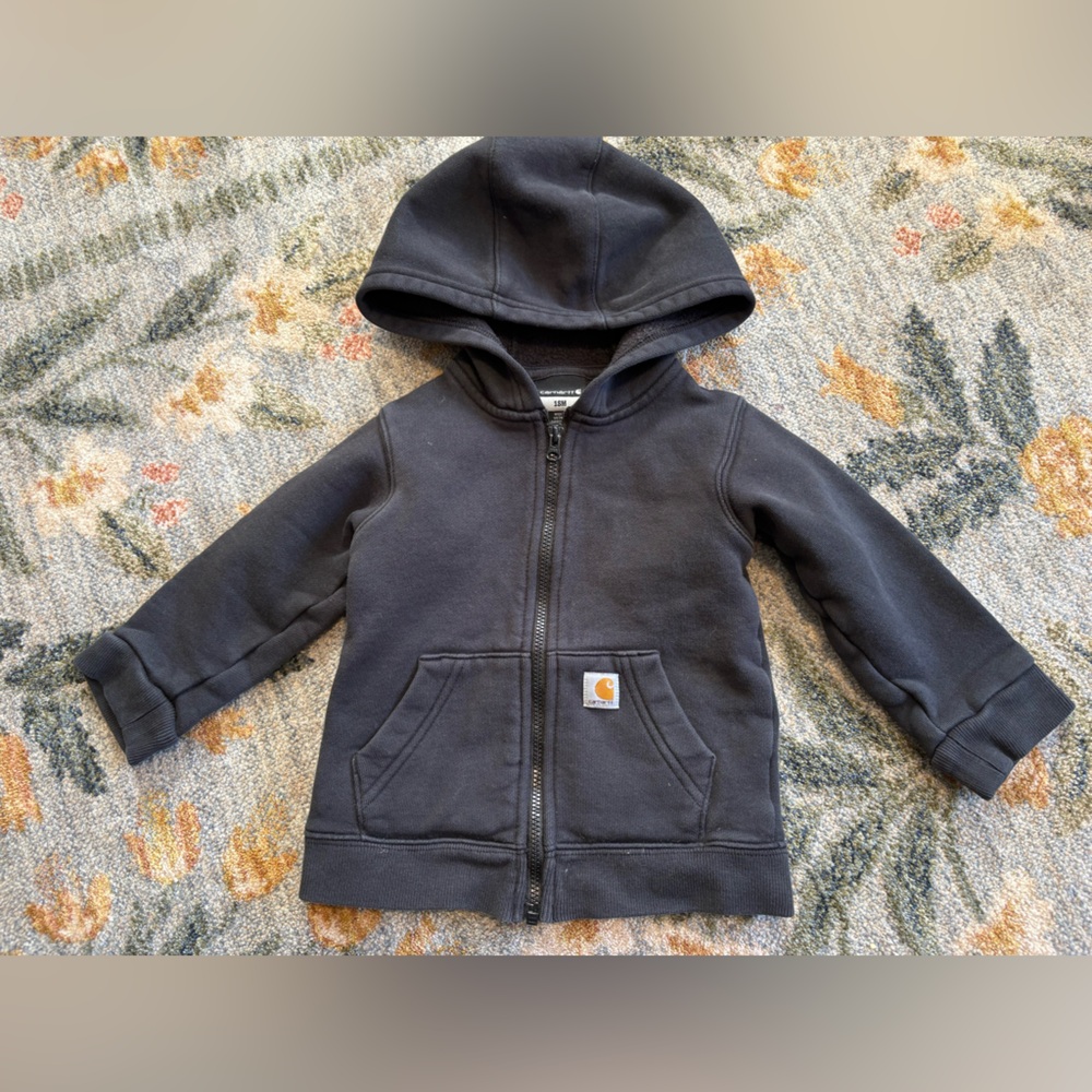 Carhartt Boys Hooded Zip up Sweater 18months